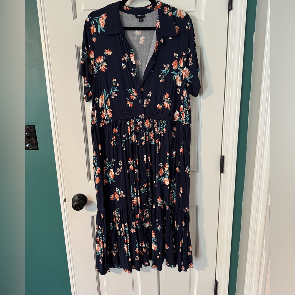 Floral Navy Dress